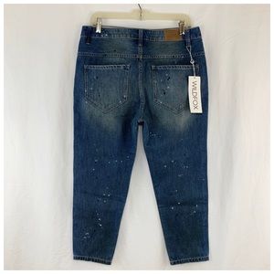 WILDFOX Baggy Jean Crop Size 28 NWT.